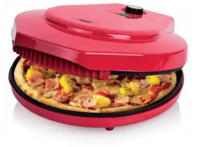 Máquina para hacer pizzas - Princess 115001, Potencia 1450W, Antiadherente, Diámetro de 30 cm