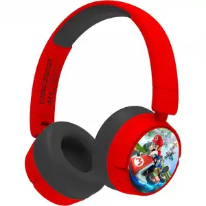 OTL Technologies Mario Kart Auriculares Infantiles Inalámbricos Plegables