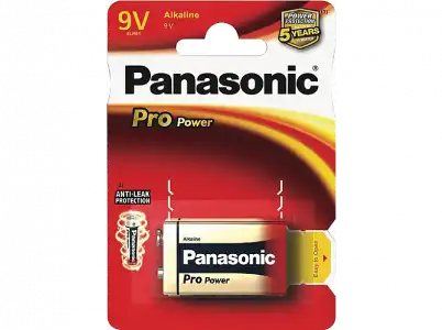 Pilas 9V - Panasonic 6 LR 61 Pro Power, 1 ud