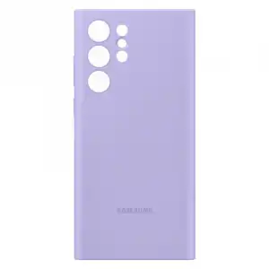 Samsung Silicone Cover Funda de Silicona Lavanda para Galaxy S22 Ultra