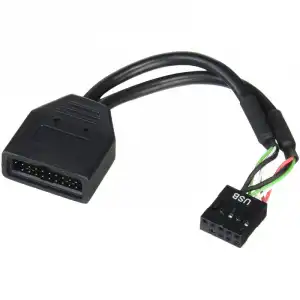 SilverStone G11303050-RT Adaptador Interno 19 Pin USB 2.0 a USB 3.0 Macho/Hembra 10cm