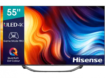 TV ULED 55" - Hisense 55U7HQ, VIDAA U6.0, HDR10+, Asistente de voz, Dolby Vision Atmos, HDR, Gris