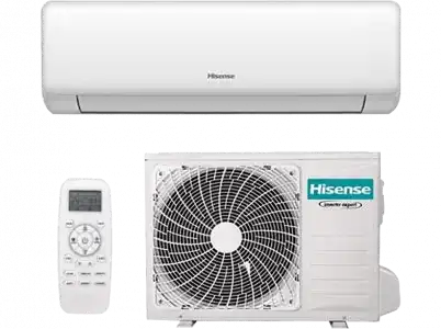 Aire acondicionado - Hisense KC35YR03G, Split 1x1, 3.010 fg/h, WiFi, Inverter, Bomba de calor, Blanco