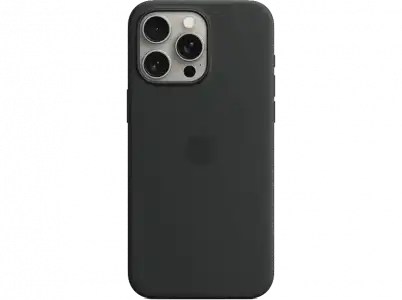 APPLE Funda de silicona con MagSafe para iPhone 15 Pro Max, Negro