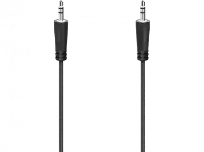 Cable audio - Hama 00205118, Jack de 3.5 mm, 1.5 m, Negro