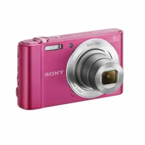 Cámara Compacta Sony W810 con Zoom Óptico - Rosa