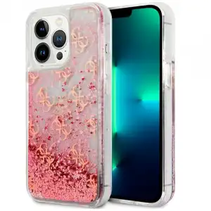 Cool Funda Licencia Guess Liquid Rosa Para iPhone 13 Pro