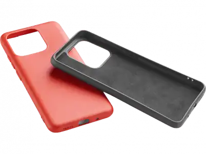 Funda - CellularLine KITMOODXIAORE12CKR, Kit de 2 fundas, Para Xiaomi Redmi Note 12, Goma, Trasera, Negro y Rojo