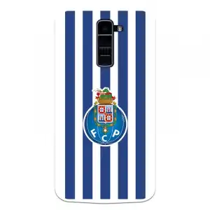 Funda Para Lg K10 4g Del Fútbol Club Oporto Escudo Rayas - Licencia Oficial Fútbol Club Oporto