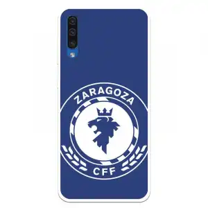 Funda Para Samsung Galaxy A50 Del Zaragoza Cf Femenino Escudo Grande Fondo Azul - Licencia Oficial Zaragoza Cf Femenino