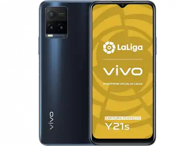 Móvil - vivo Y21s, Azul Medianoche, 128 GB, 4 GB RAM, 6.51" HD+, MediaTek Helio G80, 5000 mAh, Android