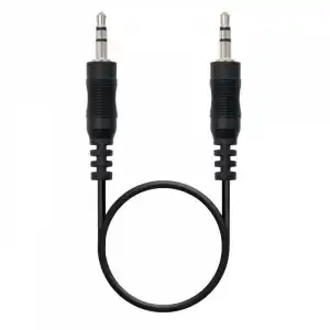 Nanocable Cable de Audio Jack 3.5 Macho/Macho 30cm Negro