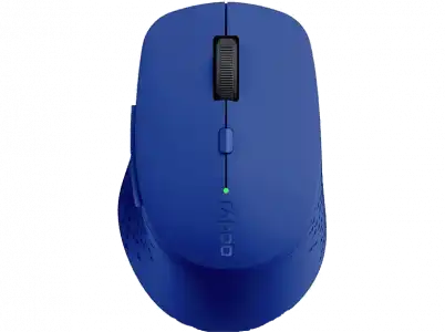 Ratón inalámbrico - Rapoo M300 Silent, Clic silencioso, 1600 dpi, Bluetooth 3.0, 4.0, 2.4 GHz, Azul