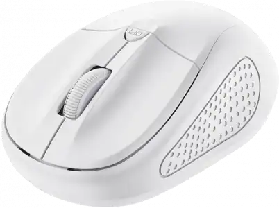 Ratón inalámbrico - Trust Primo Mate, USB 1.0, WiFi Wireless, 1600 dpi, Blanco