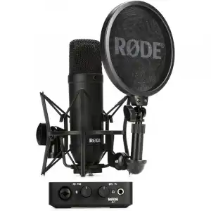 Rode NT1 AI-1 Complete Studio Kit de Grabación con Interfaz y Micrófono de Condensador para Streaming