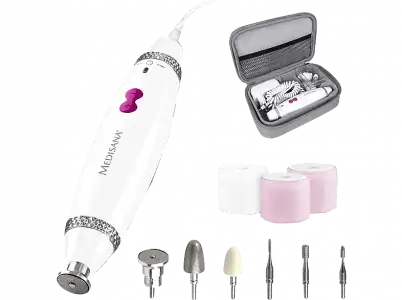 Set de manicura y pedicura - Medisana MP 840, 7 accesorios, 3 Velocidades