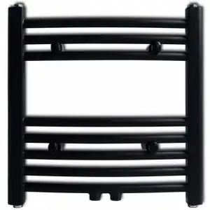 VidaXL Toallero Calefactor 480x480mm Negro