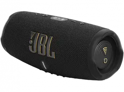 Altavoz inalámbrico - JBL Charge 5 Wi-Fi, 40 W, Bluetooth, 20 horas autonomía, Bajos potentes, IP67, Negro