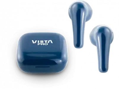 Auriculares True Wireless - Vieta Pro Fit, Hasta 20hs, BT 5.0, IPX4, Touch control, Azul