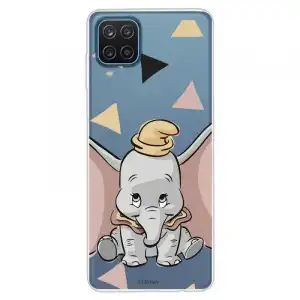 Funda Oficial de Disney Dumbo Silueta Transparente para Samsung Galaxy A12