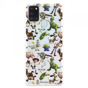 Funda Oficial de Disney Muñecos Toy Story Siluetas para Samsung Galaxy A21S