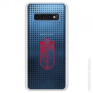 Funda Oficial Granada Escudo Rojo Semitono Negro Transparente Ss18 Para Samsung Galaxy S10