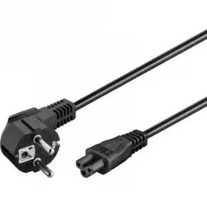 Goobay Cable de Alimentación Trébol IEC-320/C5 3m Negro