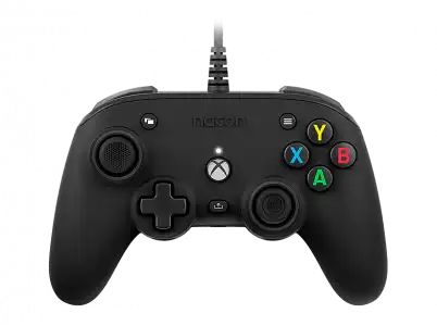 Mando - Nacon Pro Compact, Compatible con Xbox Series/Xbox One/PC, Cable, 3 m, Retroiluminación, Negro