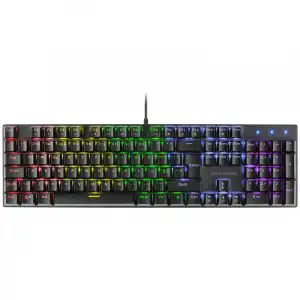 Mars Gaming MK422 Teclado Mecánico Gaming RGB Negro Switch Rojo (PT)