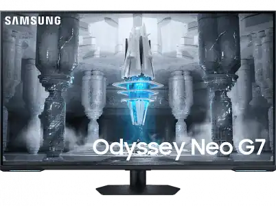 Monitor gaming - Samsung Odyssey Neo G7 LS43CG700NUXEN, 43 ", UHD 4K, 1 ms, 144Hz, USB, Wi-Fi Integrado, Bluetooth, Blanco/Negro