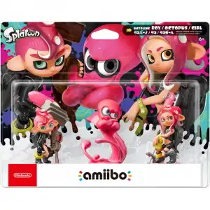 Nintendo Amiibo Figura Pack Octoling Chico y Chica Pulpo Splatoon