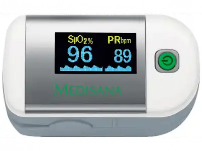 Pulsioxímetro - Medisana PM 100 Connect Mide la saturación de oxigeno en sangre y el ritmo