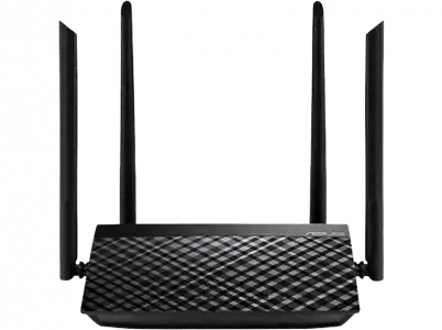 Router inalámbrico - ASUS RT-AC1200 V2, Dual-Band, 4 antenas, Negro