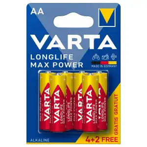 Varta - Blister Pilas Alcalinas BLx4+2 4706 AA Longlife Max Power