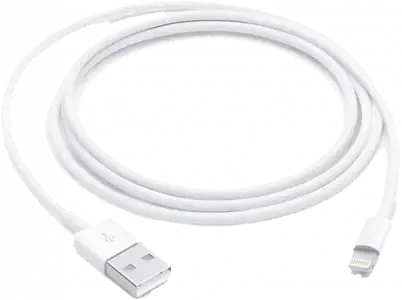 Apple Cable Lightning a USB, USB 2.0, iPhone, iPod o iPad, 1 m, Blanco