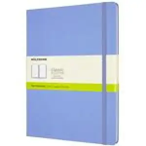 Cuaderno Moleskine Classic XL lisa tapa dura azul hortensia