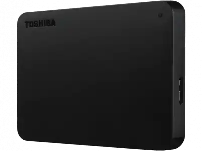 Disco duro externo 4 TB- Toshiba Canvio Basics, 2.5", USB 3.0, HDD, Negro