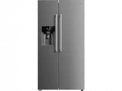 Frigorífico americano - Midea MDRS681FGE02I, 176.5 cm, 520 l, Freeze Technology, Hielo, Gris