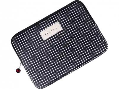 Funda tablet - Wondee Lucía Be, De 11", Universal, Textura antideslizante, Blanco y Negro