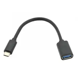 Iggual Cable USB OTG 3.0 USB-A/USB-C 20 cm Negro