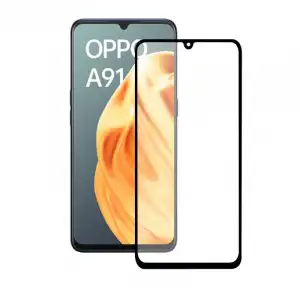 Ksix Cristal Templado 9H Full Glue 2.5D Borde Negro para OPPO A91