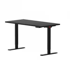 Mesa Escritorio Elevable 120x70cm Negra Eleva Go