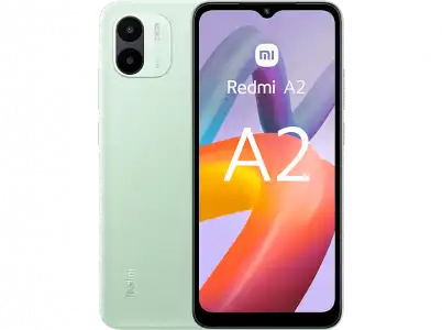 Móvil - Xiaomi Redmi A2, Verde, 64 GB, 3 GB RAM, 6.52" HD+ Dot Drop Display, MediaTek Helio G36, 5000 mAh, Android