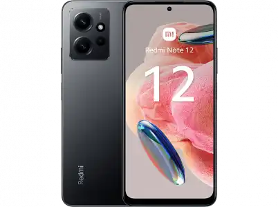 Móvil - Xiaomi Redmi Note 12, Gris, 256 GB, 8 GB RAM, 6.67" AMOLED FHD+ 120Hz, Qualcomm Snapdragon® 680 2,4 Ghz, 5000 mAh, Android