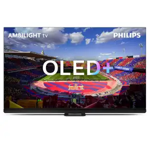 Philips - TV OLED 164cm (65") 65OLED908/12 UHD 4K, Ambilight 3 Lados, Google TV, P5 AI Intelligent, Sonido B&W, HDR10 / HDR10+, Dolby Vision, Smart TV