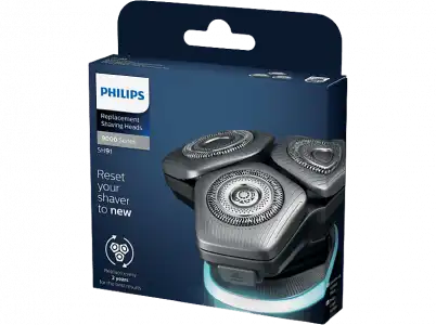 Recambio para afeitadora - Philips SH91/50, Cuchillas NanoTech Dual Precision, Autoafilables, Inox