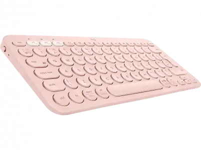 Teclado inalámbrico - Logitech K380, Para macOS, Bluetooth, Ergonómico, Multidispositivo, Teclas de acceso directo, Rosa