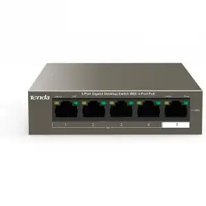 Tenda TEG1105P-4-63W Switch 5 Puertos Gigabit con 4 Puertos PoE