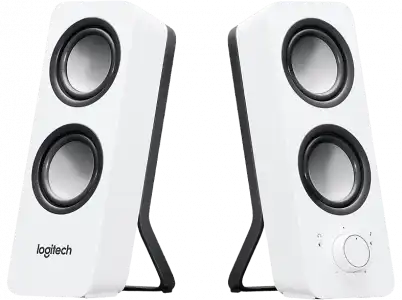 Altavoces PC - Logitech Z200 Multimedia Speakers, 2.0, Sonido Estéreo, Graves ajustables, 10W, Blanco