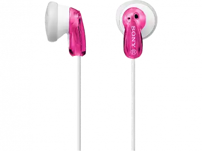 Auriculares de botón - Sony MDR-E9LPP, Iman Neodimio, Jack 3.5 mm, Cable Flexible, Rosa